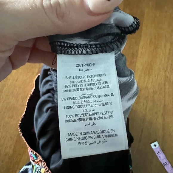 Trina Turk Strapless Jumpsuit INC Black and Multi Color - Picture 9 of 10